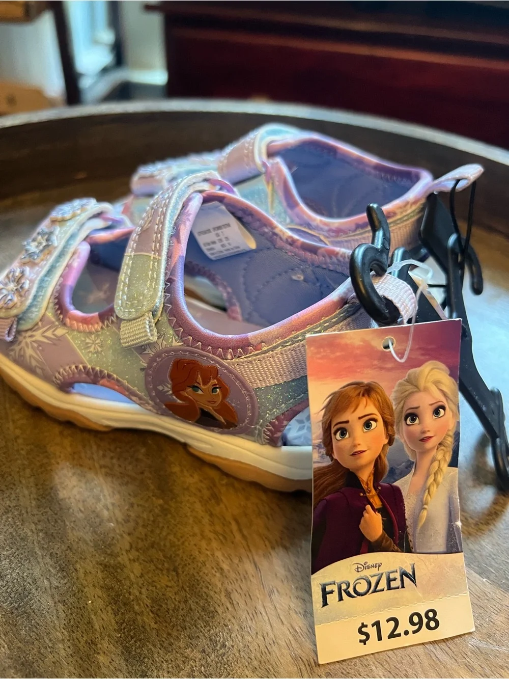 Disney Purple & Pink Frozen Anna and Elsa Kids Sandals